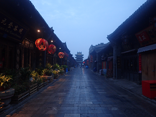 平遥古城 人のいない古い町並み 早朝 タイムスリップ Pingyao old-town Early-Morining