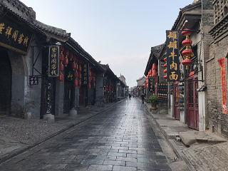 平遥古城 人のいない古い町並み 早朝 タイムスリップ Pingyao old-town Early-Morining