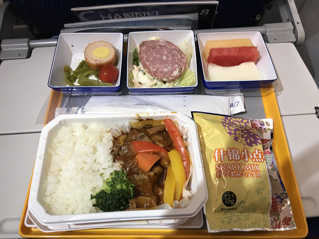 全日空 ANA 機内食 In-flight-mea 北京発 関空着