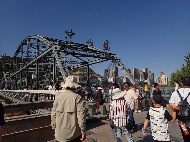 蘭州 黄河 中山橋 LANZHOU Yellow-River Zhongshan Bridge