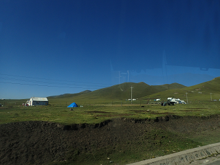 西夏 同仁 バス XIAHE TONGREN Bus 車窓の景色