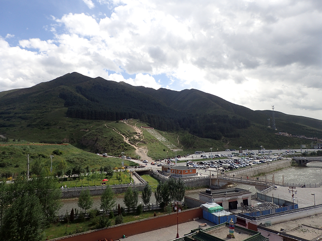 夏河 ラプラン寺 拉卜楞寺 貢唐宝塔 眺望 XIAHE Labrang-Monastery Gongtang-Baota View