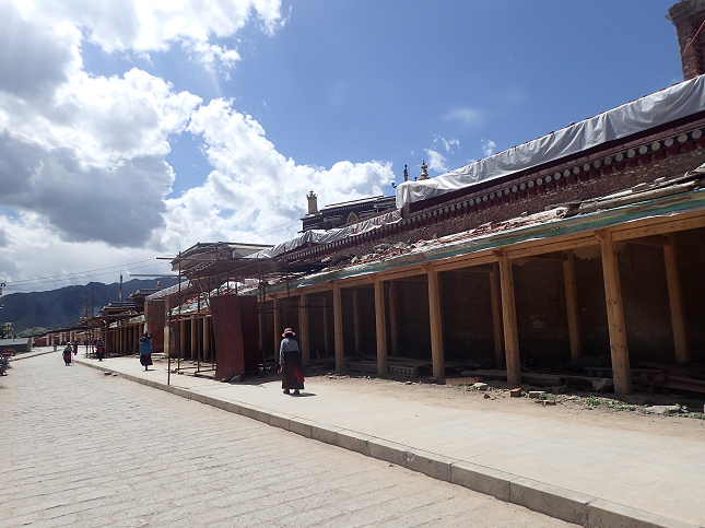 夏河 ラプラン寺 拉卜楞寺 XIAHE Labrang-Monastery 工事中 Construction