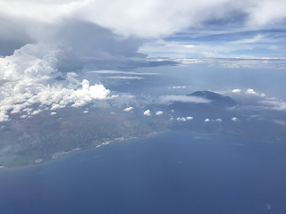 機内からの景色 BARI-ISLAND バリ島