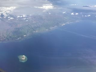 機内からの景色 BARI-ISLAND バリ島