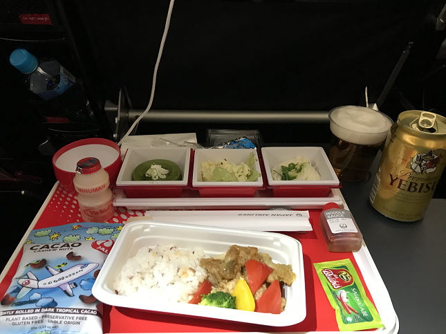 プレエコ JAL 機内食 ジャカルタ線　Inflightmeal インドネシア SoekarnoHattaInternationalAirport インドネシア ジャカルタ INDONESIA JAKARTA