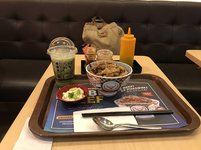 吉野家 YOSHINOYA 牛丼 ライスボウル Ricebowl 牛丼 スカルノハッタ空港 SoekarnoHattaInternationalAirport インドネシア ジャカルタ INDONESIA JAKARTA