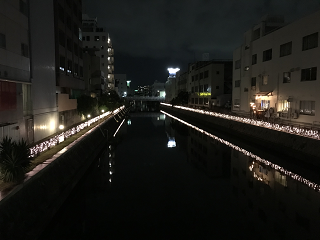 a̎Rs Im CgAbv Wakayamas KINOKAWAriver illumination