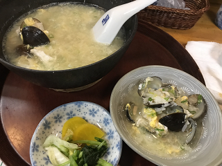 中村 季節料理たにぐち シジミの雑炊 蜆